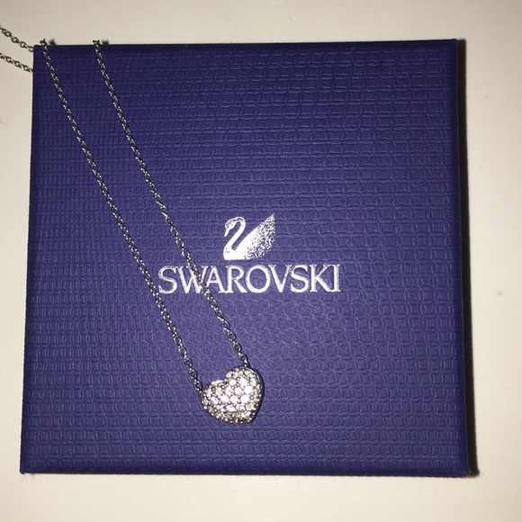 Swarovski Jewelry - AUTHENTIC Swarovski Double Sided Heart Necklace Swarovski Jewelry - AUTHENTIC Swarovski Double Sided Heart Necklace